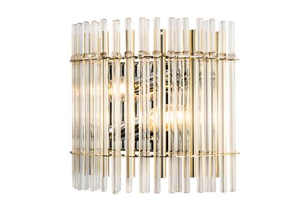 Бра Crystal Lux AURELIO AP2 GOLD+CHROME/TRANSPARENT 0210/402