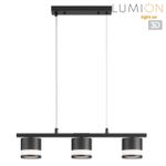 8240/3 COMFI LN25 198 черный, металл/акрил Светильник подвесной LED GX53 3*7W 220V LANIKA