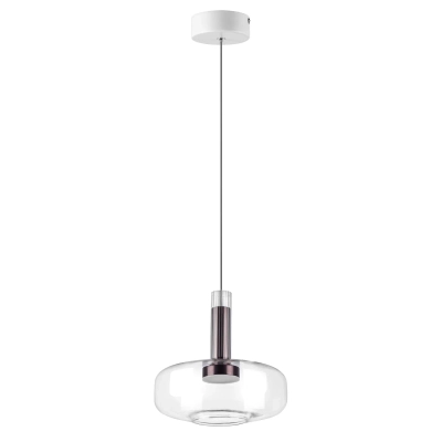 792110 Люстра DISCO 6W LED 300LM 120G БЕЛЫЙ/ПРОЗРАЧНЫЙ 3000K