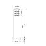 Ландшафтный светильник Arte Lamp TOKYO A5316PA-1BK, 1хE27