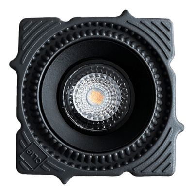 ST753.438.07 Св-к встр. светодиодный в натяжной ПВХ потолок Черный LED 1*7W 3000K 560Lm Ra80 60° IP20 L102xW102xH36 220-240V