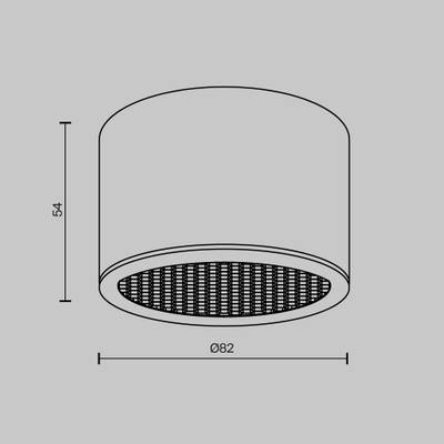 Потолочный светильник Glare GX53 x 12Вт C122CL-GX53-W. TM Maytoni