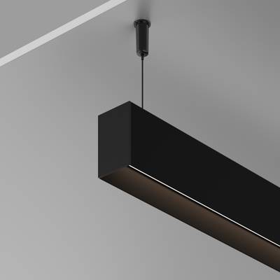 Алюминиевый профиль накладной-подвесной 35x51 (Черный, 2 м), ALM-3551-B-2M 633011