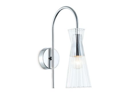 Светильник настенный LH55655 СH/CL хром/прозрачный E14 max 40W 220*90*300