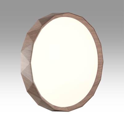 7637/AL BASICA SN 114 Светильник пластик/корич. под дер. LED 18Вт 4000K D295 IP43 ZIF WOOD