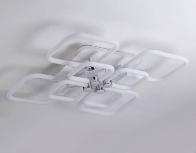 Светильник светодиодный потолочный FA3866/4+4 WH белый 144W 3000K-6400K+RGB 627*627*121 (ПДУ РАДИО 2.4G)