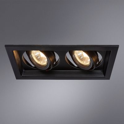 Точечный встраиваемый светильник Arte Lamp CANIS A6661PL-2BK, 2хGU10