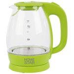 Чайник Homestar HS-1012 (1,7 л) стекло, пластик зеленый
