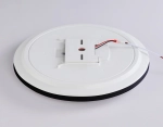Потолочный светодиодный светильник с Wi-Fi Яндекс Алисой/Tuya/Smart Home/Alexa FZ2005 BK черный IP54 25W 3000K-6500K+RGB D370*55 (ПДУ ИК)