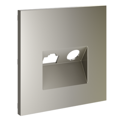 VLS002704 Накладка для розетки TV+RJ45 кат. 6, S70 (шелк). (ТМ Maytoni)