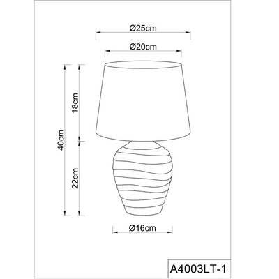 Декоративная настольная лампа Arte Lamp KORFU A4003LT-1GO, 1хE27