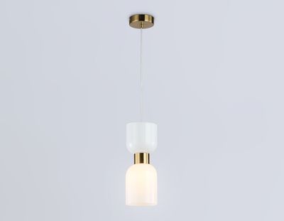 Светильник подвесной LH56091 BS/FR латунь/белый матовый E14 max 60W D120*1500