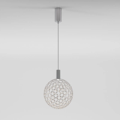 Подвесной светодиодный светильник с металлическим плафоном 90353/1 хром, LED