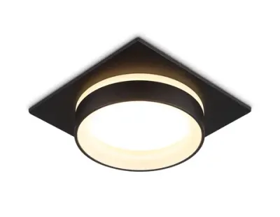 Светильник встраиваемый TN6710 BK черный IP44 GX53 max 15W 105*105*45