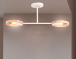 Подвесной светильник со сменной лампой TR8243/2 WH/LWD белый/светлое дерево E27/2 max 40W 590*165*220