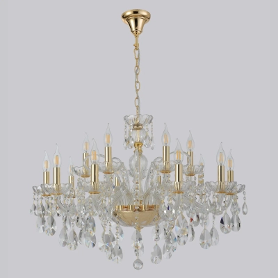 Люстра Crystal Lux MONICA SP10+5 GOLD 2502/315