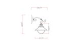 Бра Arte Lamp GRAZIOSO A4577AP-1CK, 1хE27