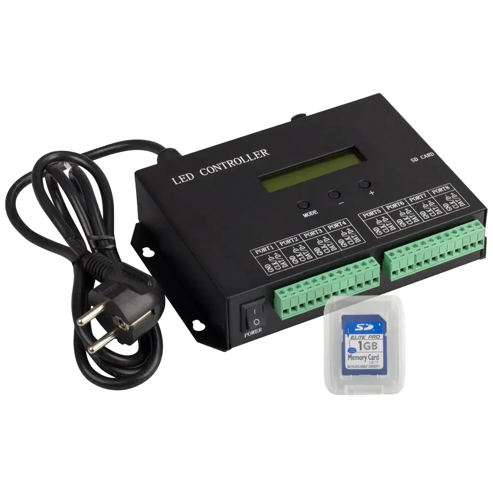 Контроллер HX-803SA DMX (8192 pix, 220V, SD-карта) (Arlight, -) Контроллер HX-803SA DMX (8192 pix, 220V, SD-карта) (Arlight, -)