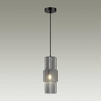 5016/1 MODERN ODL23 481 черный/дымчатый металл/стекло Подвес E14 1*40W PIMPA