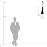 804010 Подвес VOLARE 1х40W E27 ХРОМ/ БЕЛЫЙ Lightstar