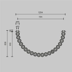 Потолочный светильник Амулет / Amulet 3000К 36Вт, MOD555CL-L28G3K. TM Maytoni