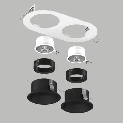 D6560707BMOD Светильник DOMINO ROUND  под LED модуль/лампу МR16 (214656+214607+214607+214007+214007)