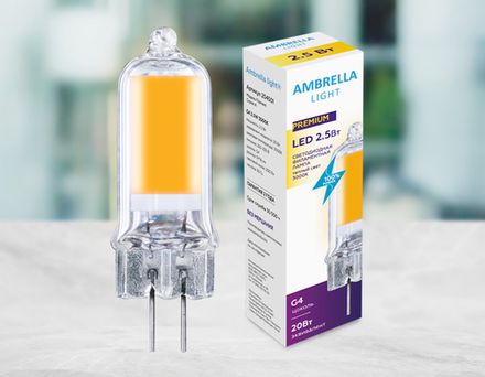 Светодиодная лампа Filament LED G4 2,5W 3000K (20W) 220-230V