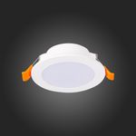 ST210.538.06 Св-к встр. Белый LED 1*6W 3000K 480Lm Ra80 110° IP20 D90xH30 220-240V