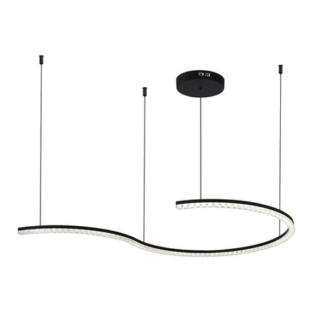 SL1018.403.01 Светильник подвесной ST-Luce черный/прозрачный LED 1*65W 4000K