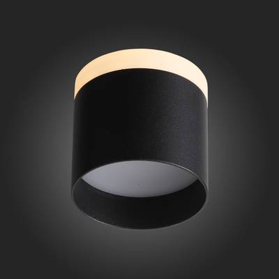 ST102.402.09 Светильник потолочный Черный LED 1*9W 3000K 702Lm Ra>80 120° IP20 D79xH75 170-240V