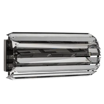 722660 Бра LIMPIO 6х20W G9 ЧЕРНЫЙ ХРОМ/ПРОЗРАЧНЫЙ Lightstar