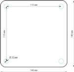 Ландшафтный светильник IP54 1550 TECHNO черный