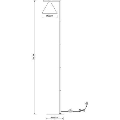 Торшер Arte Lamp DAVID A7033PN-1BK, 1хE27