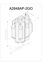 Настенный светильник Arte Lamp JASTIN A2848AP-2GO, 2хE14