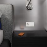 VLS001013 Накладка для розетки с заземлением и защитными шторками, с USB A+C, S70 (хлопок). (ТМ Maytoni)