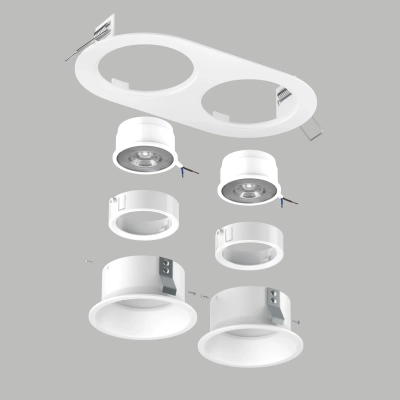 D6560606WMOD Светильник DOMINO ROUND под LED модуль/лампу МR16 (214656+214606+214606+214006+214006)