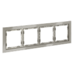 VLS110404 Рамка стеклянная VOLTUM S70 на 4 поста, (шелк, стекло) (ТМ Maytoni)