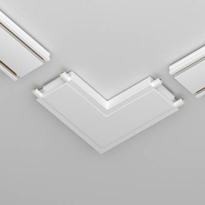Конектор питания угловой Radity белый, TRA084CL-11W. TM Maytoni