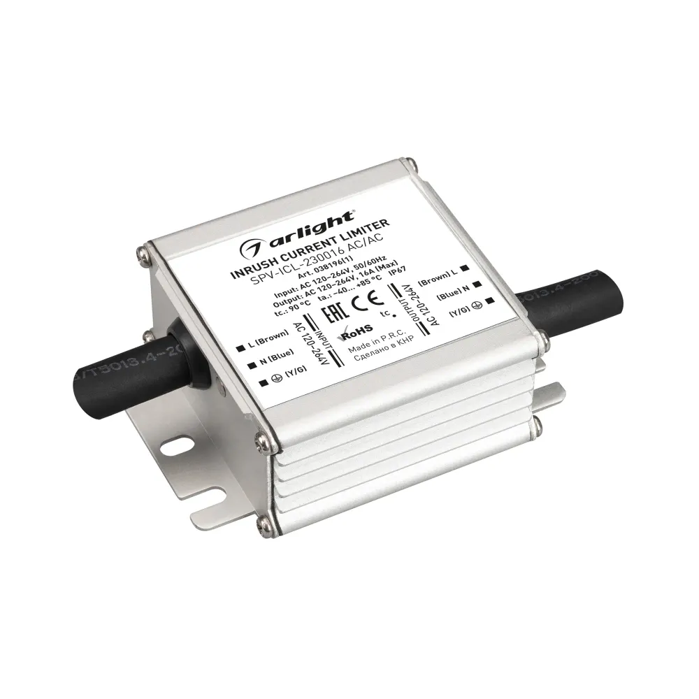 Ограничитель пускового тока SPV-ICL-230016 AC/AC (120-264V, 16A) (Arlight, IP67 Металл, 5 лет) Ограничитель пускового тока SPV-ICL-230016 AC/AC (120-264V, 16A) (Arlight, IP67 Металл, 5 лет)