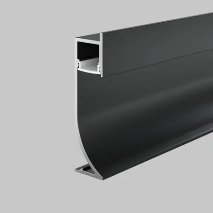 Алюминиевый профиль плинтус 53x14 (Черный, 2 м), ALM-5314-B-2M. TM Maytoni