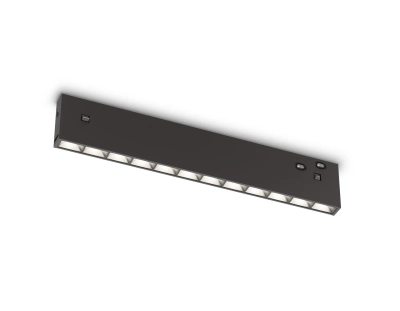 Светильник светодиодный трековый Magnetic 48V 10mm GL2335 BK черный IP20 10W 3CCT 3000/4200/6400K 200*10*37