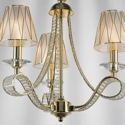 705032 Люстра подвесная RICCIO 3х40W E14 ЗОЛОТО Lightstar