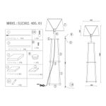SLE302.405.01 Торшер ST-Luce Черный, Коричневый/Бежевый E27 1*40W (из 2-х коробок)