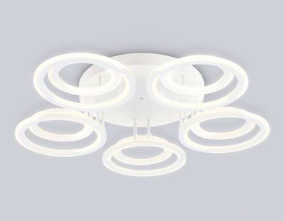 Светильник светодиодный потолочный FA8944/5+5 WH белый 132W 3000-6000K D735*115 (ПДУ ИК)