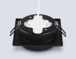 Светильник встраиваемый TN6710 BK черный IP44 GX53 max 15W 105*105*45