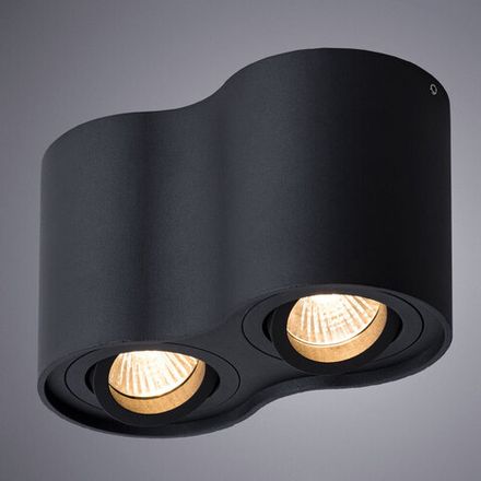 Точечный накладной светильник Arte Lamp FALCON A5645PL-2BK, 2хGU10