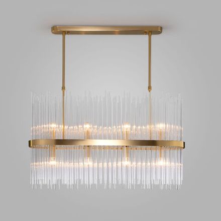 Умная подвесная люстра со стеклянным рассеивателем 486/8