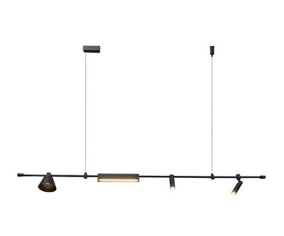 07616-150L,19 Подвес Ристо черный w150*12 h160 Led 20W (4000K)