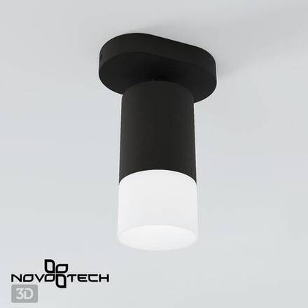 370735 OVER NT21 254 черный Светильник накладной IP20 GU10 9W 235V FLAX