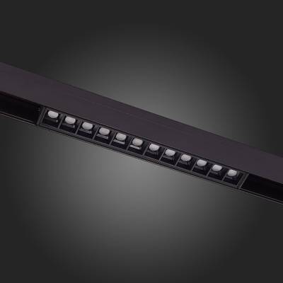 ST361.436.12 Магнитный трековый светильник Черный LED 1*12W 3000K 1 009Lm Ra&gt;80 36° IP20 L222xW22xH44 48V